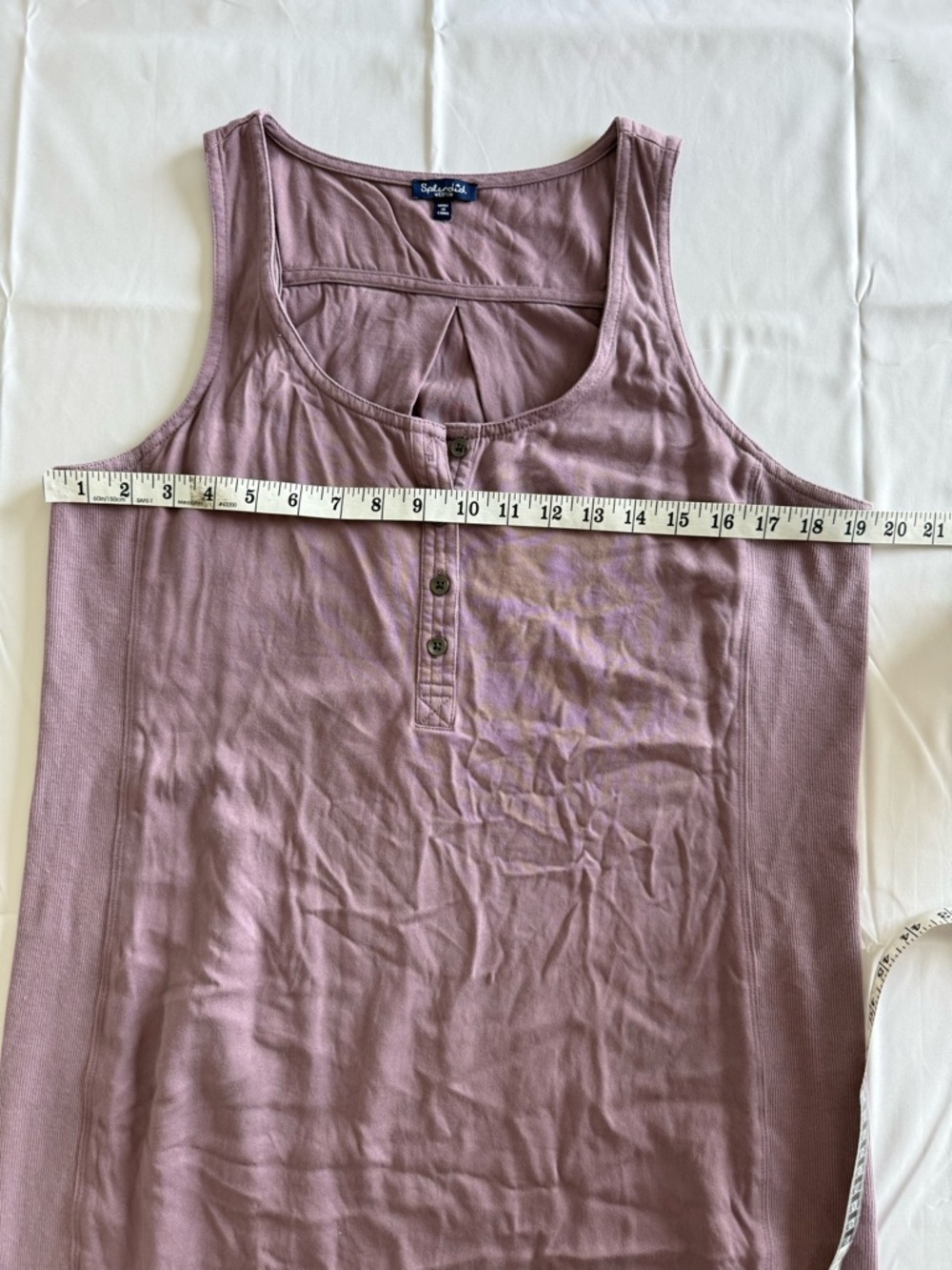 Splendid Mauve Sleeveless Henley Mini Dress - Picture 7 of 10